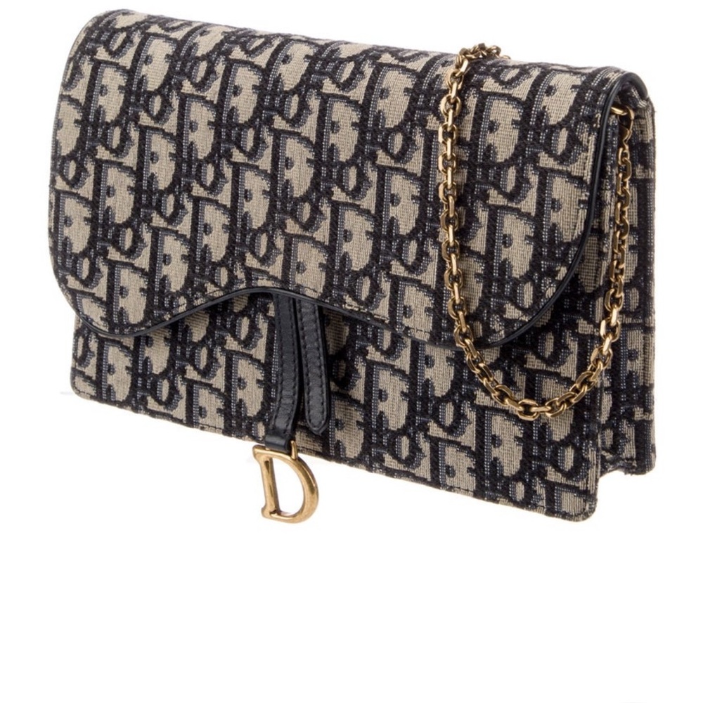 Dior Oblique Jacquard Saddle Pouch Medium - Picture 3 of 5